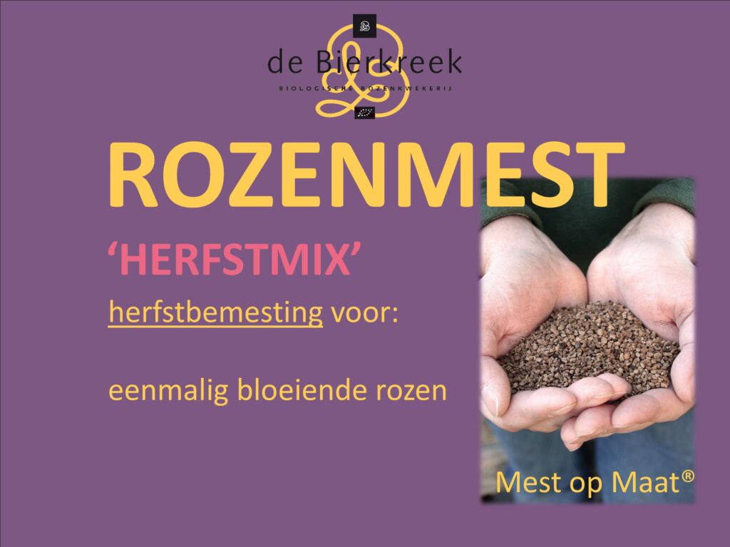 rozenmest Mest-op-Maat Herfstmix najaarsbemesting voor tuinrozen