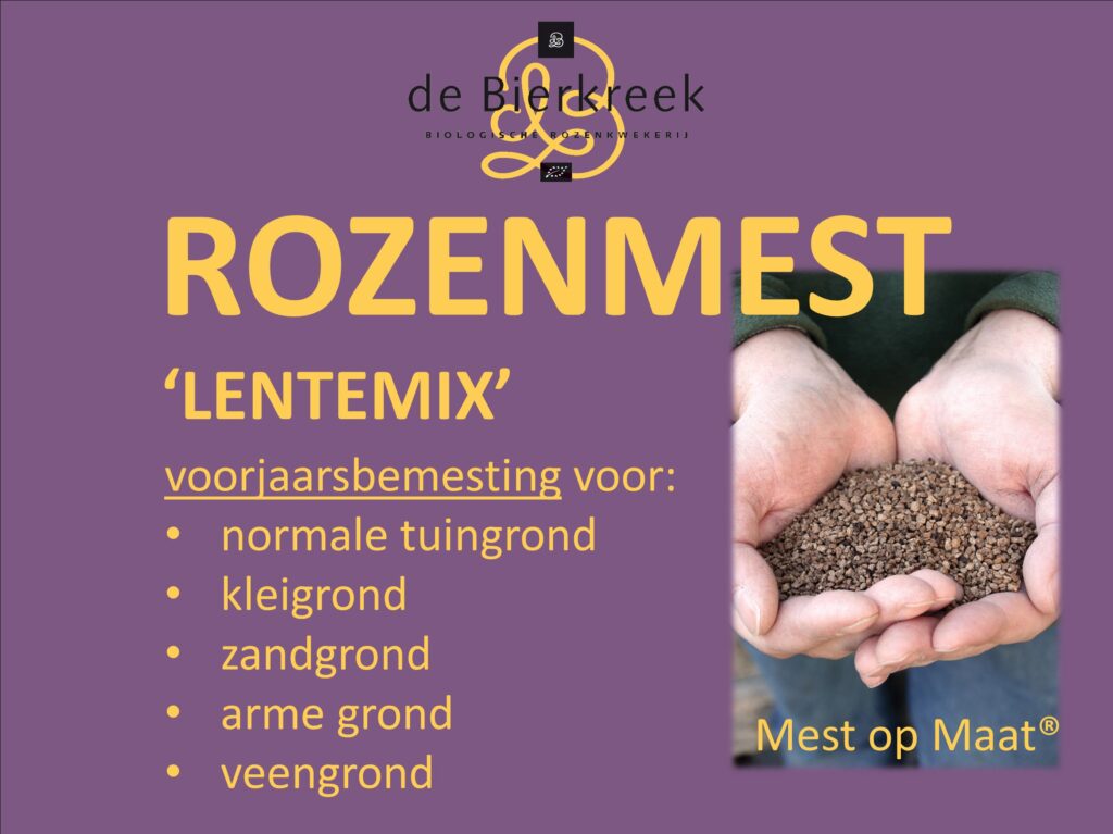 rozenmest Mest-op-Maat Lentemix voorjaarsbemesting voor tuinrozen