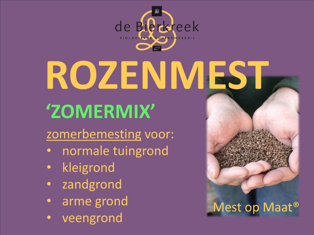rozenmest Mest-op-Maat Zomermix zomerbemesting voor tuinrozen