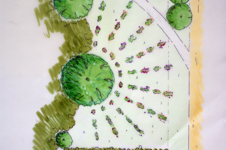 tuinontwerp voor kasteel hex belgie